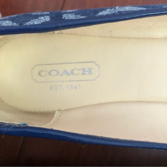 Coach all over CC logo Denim ballerina flats - Picture 11 of 12